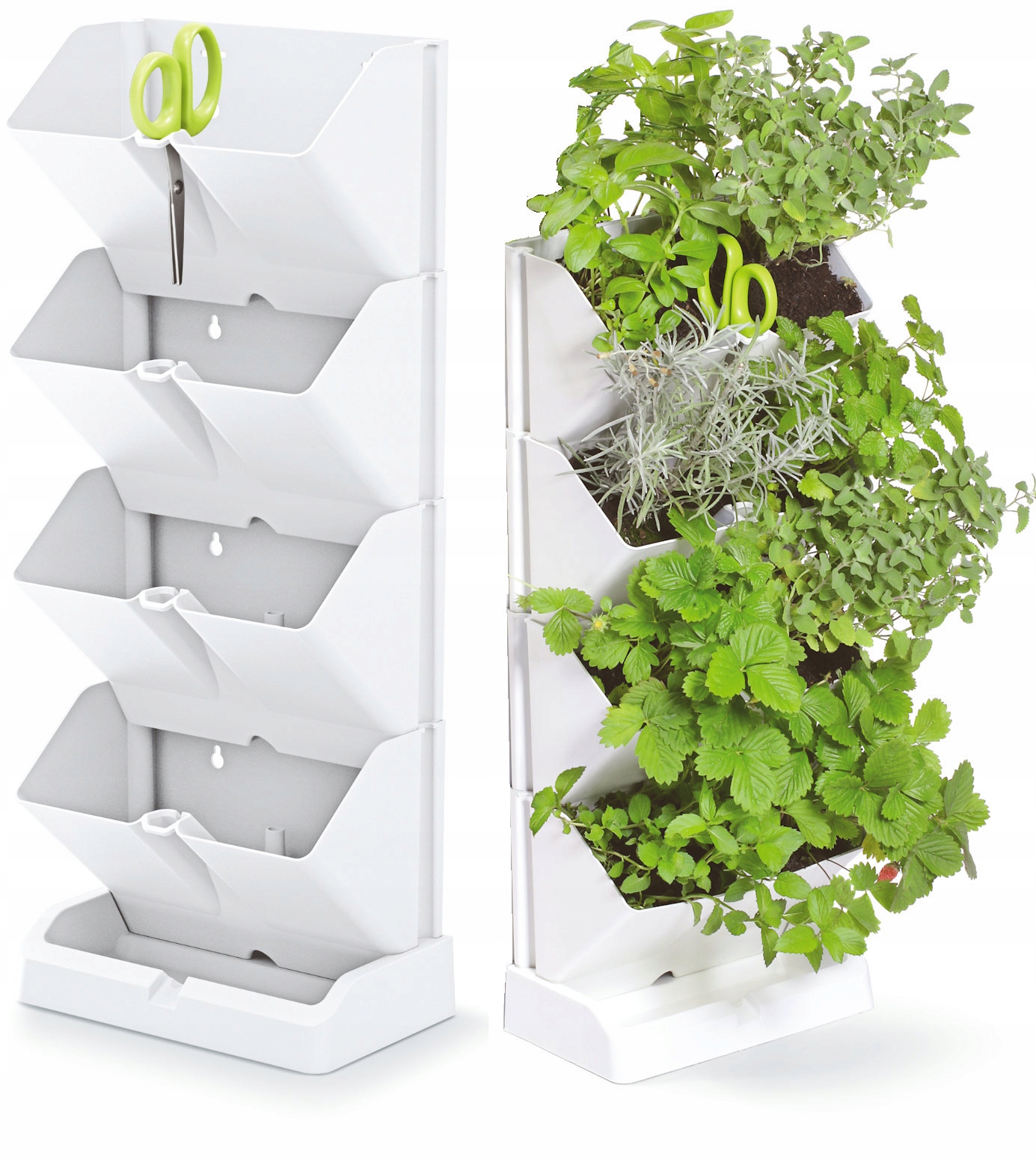 Kvetináč Prosperplast 11 cm x 19,5 x 47,5 cm plastový biely